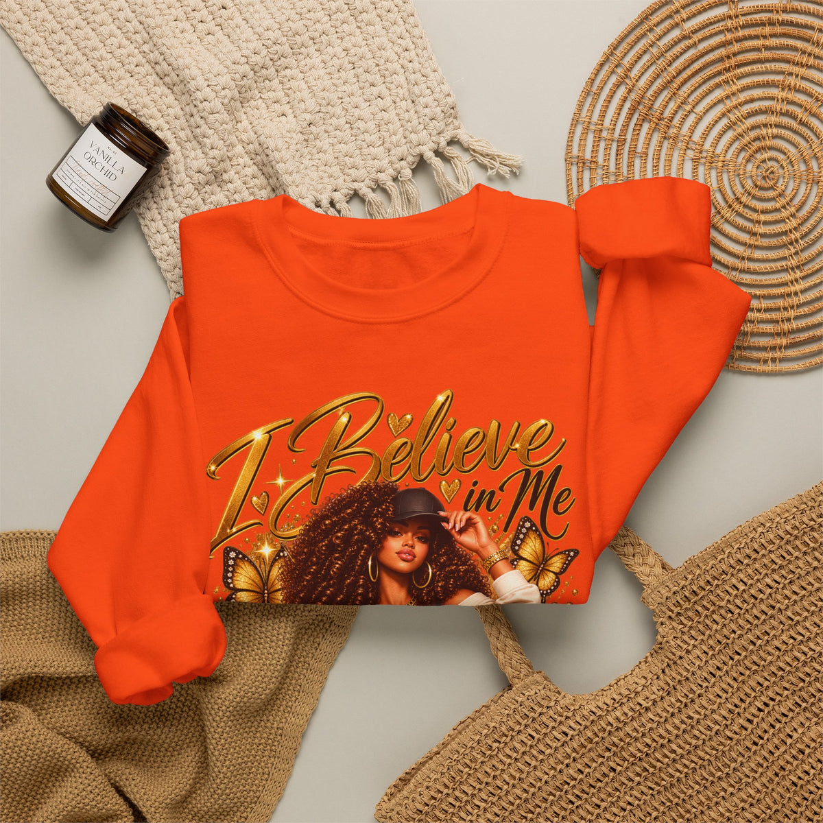 I Believe in Me Personalized Sweatshirt – Custom Name