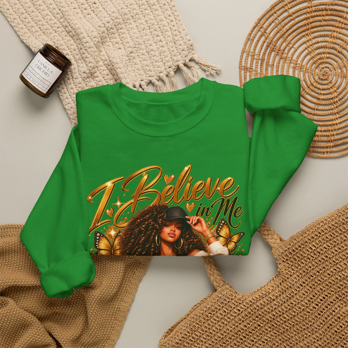 I Believe in Me Personalized Sweatshirt – Custom Name