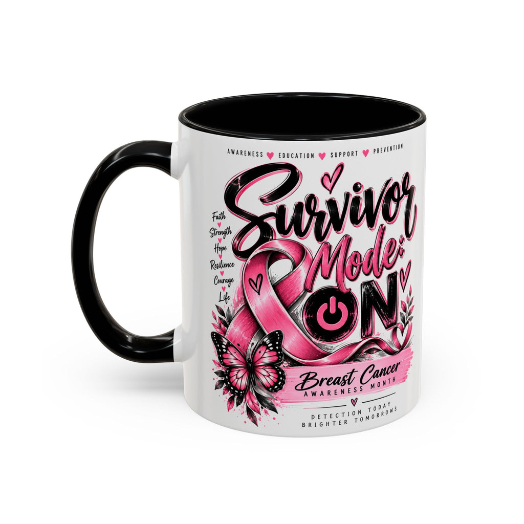 Survivor Mode: ON Breast Cancer Awareness Mug