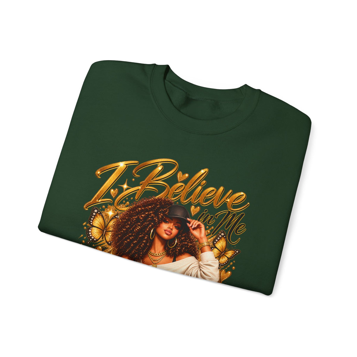 I Believe in Me Personalized Sweatshirt – Custom Name