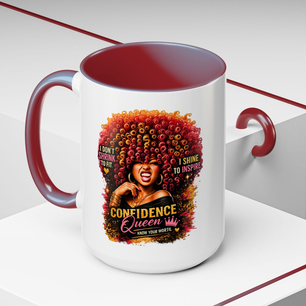 Confident Queen Accent Mug - 11 oz, 15 oz