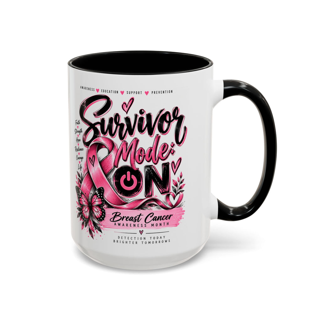 Survivor Mode: ON Breast Cancer Awareness Mug