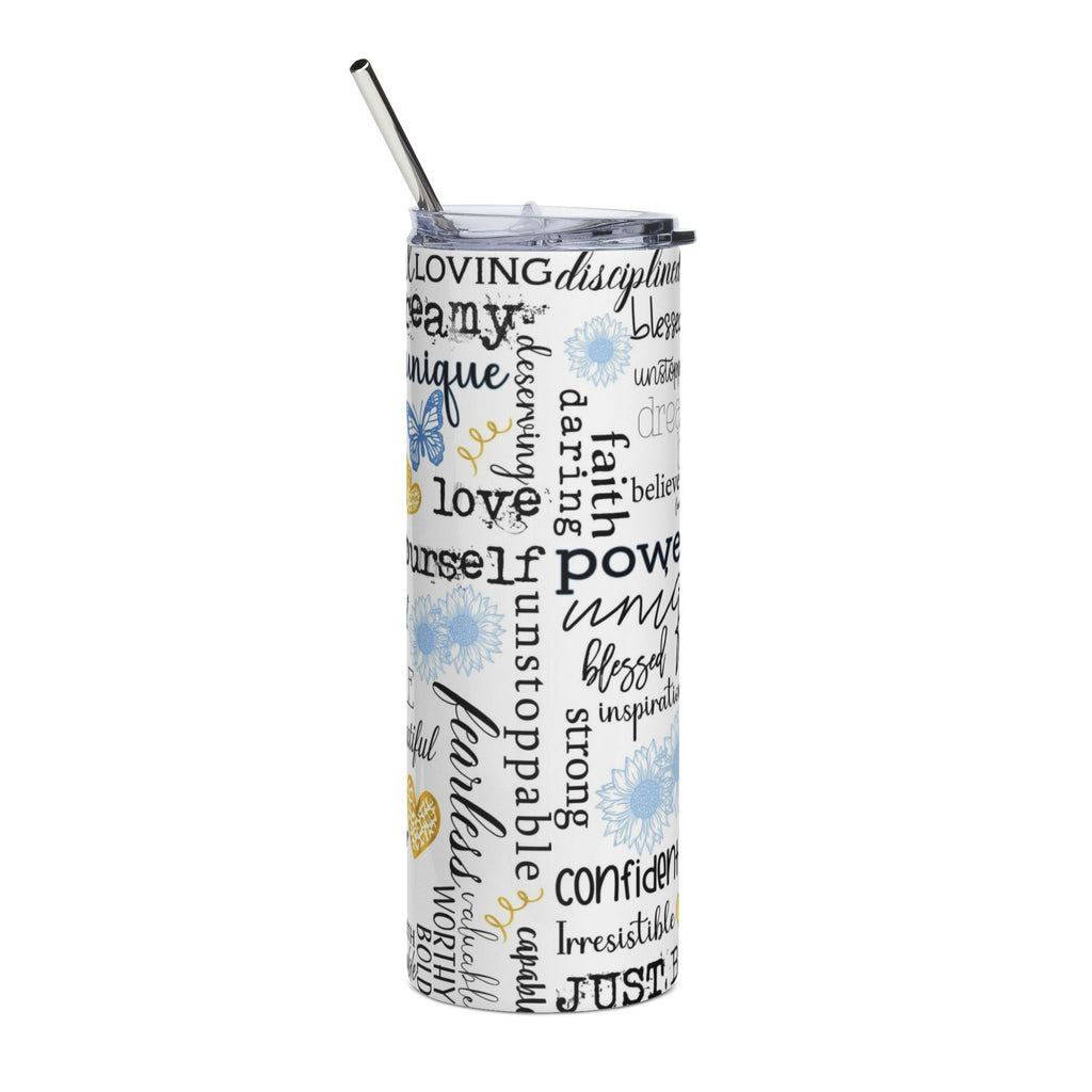 Confident Black Woman Affirmations Tumbler | 20oz Stainless Steel