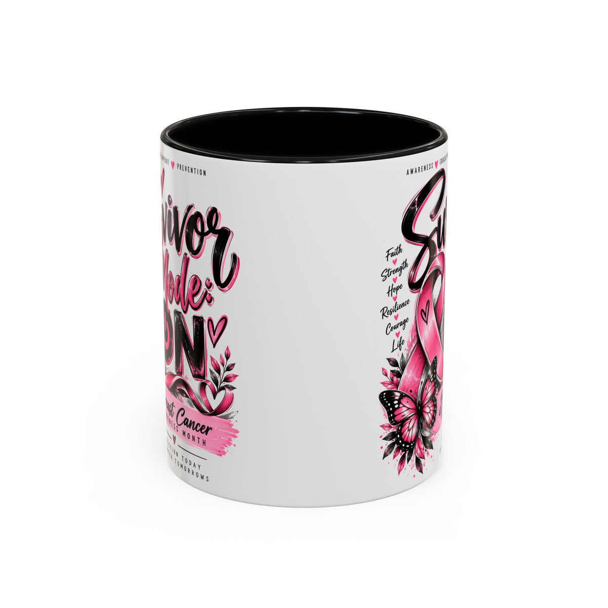 Survivor Mode: ON Breast Cancer Awareness Mug