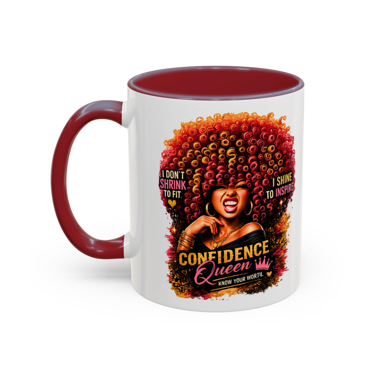 Confident Queen Accent Mug - 11 oz, 15 oz