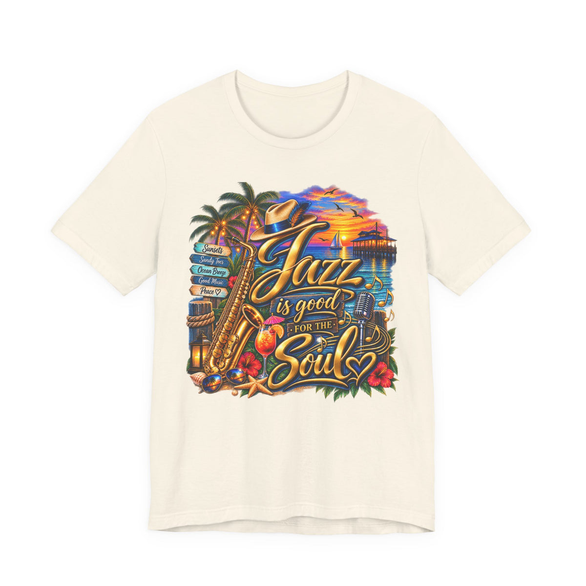 Jazz Is Good for the Soul Unisex T-Shirt – Jazz & R&B Music Lover Tee
