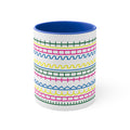 Colorful Hidden-Message Blue Accent Mug – 15 oz
