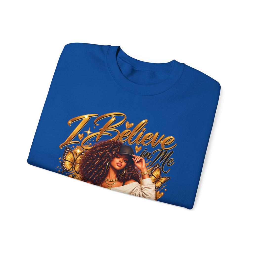 I Believe in Me Personalized Sweatshirt – Custom Name