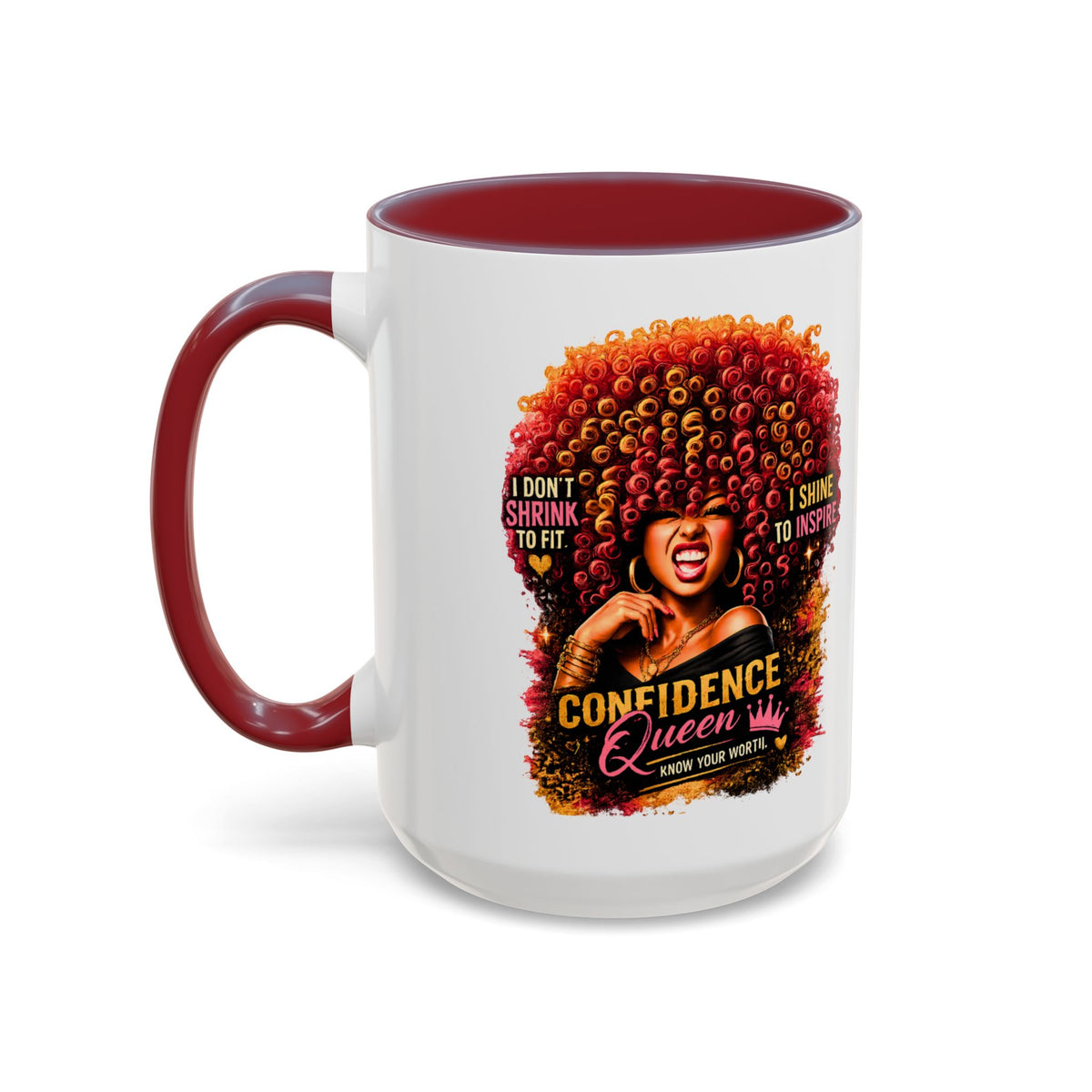 Confident Queen Accent Mug - 11 oz, 15 oz