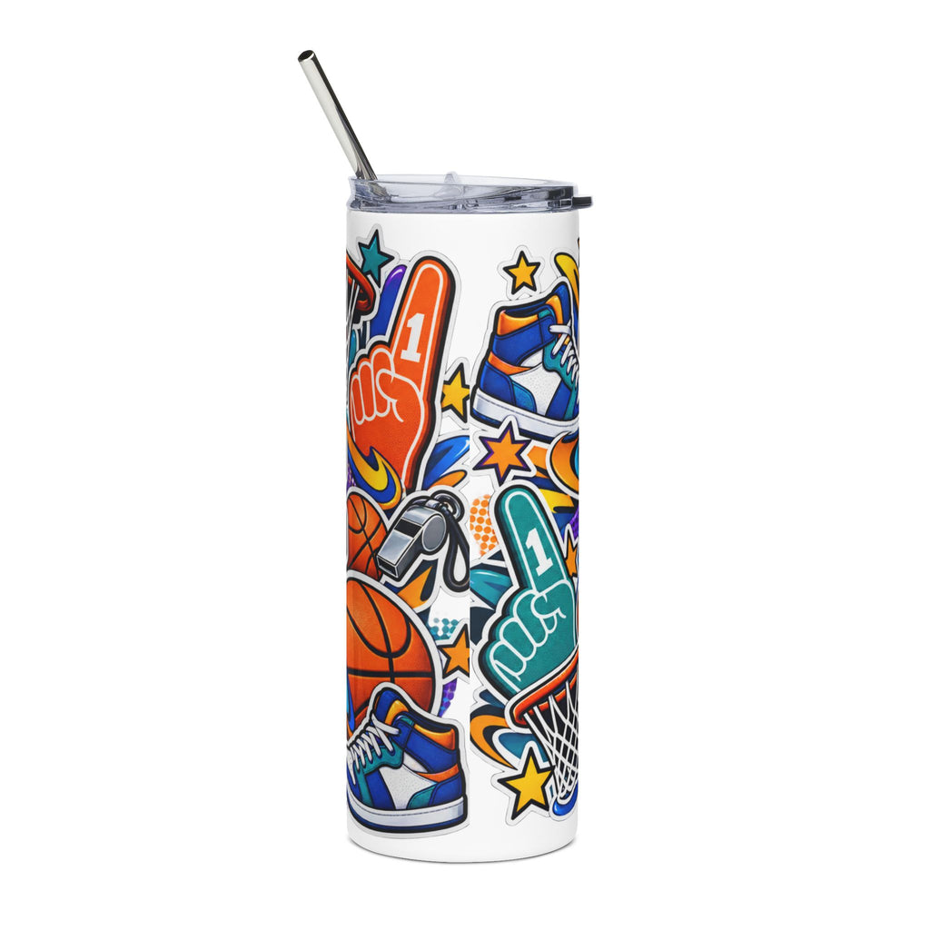 Game Day Basketball Slim Tumbler – 20 oz