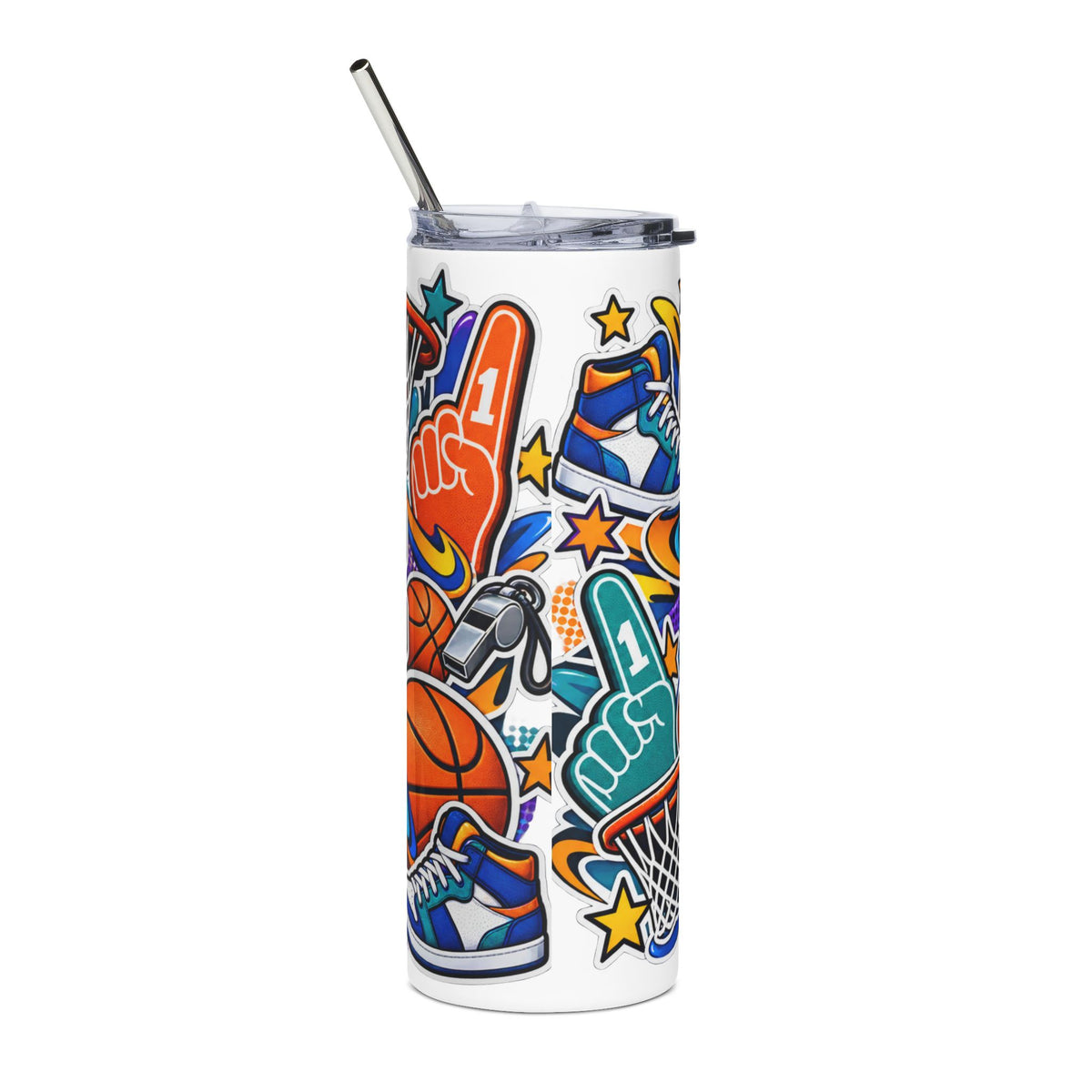 Game Day Basketball Slim Tumbler – 20 oz
