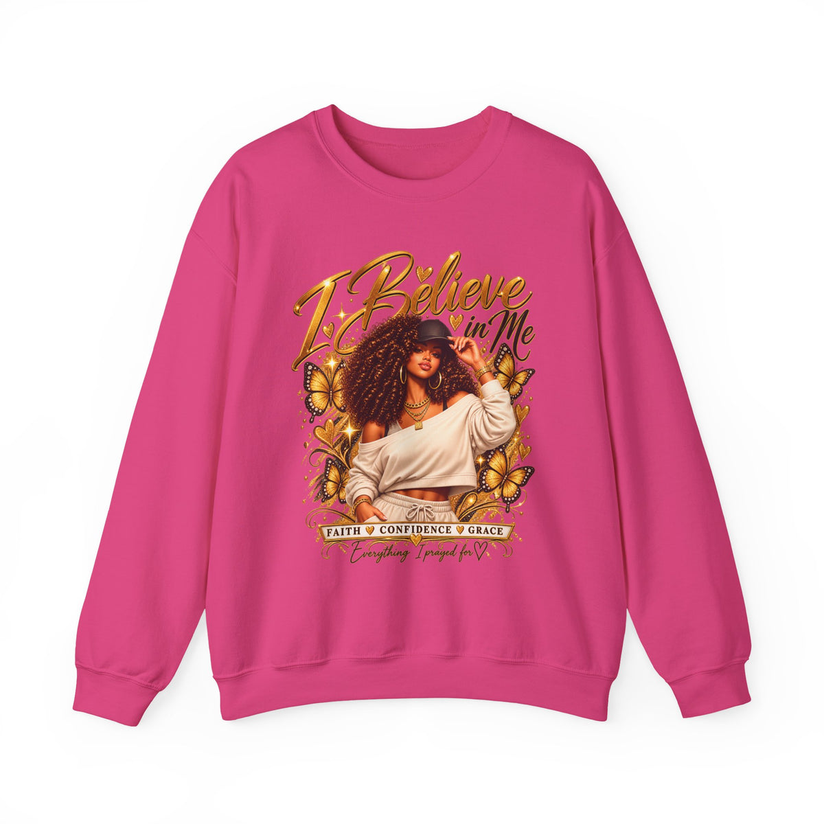 I Believe in Me Personalized Sweatshirt – Custom Name