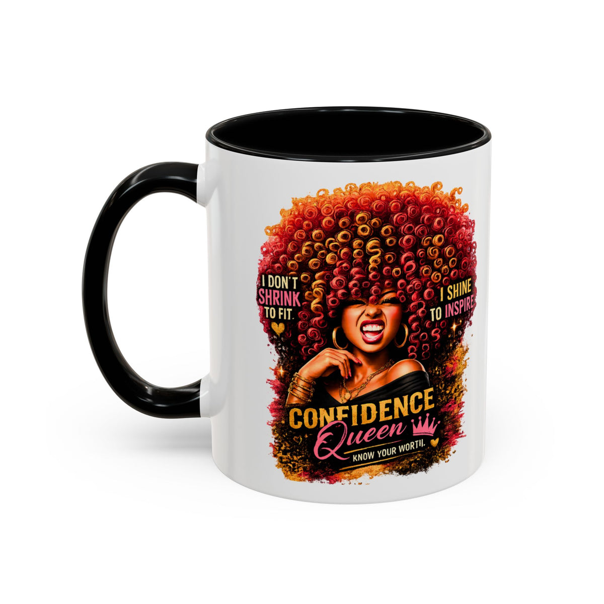 Confident Queen Accent Mug - 11 oz, 15 oz