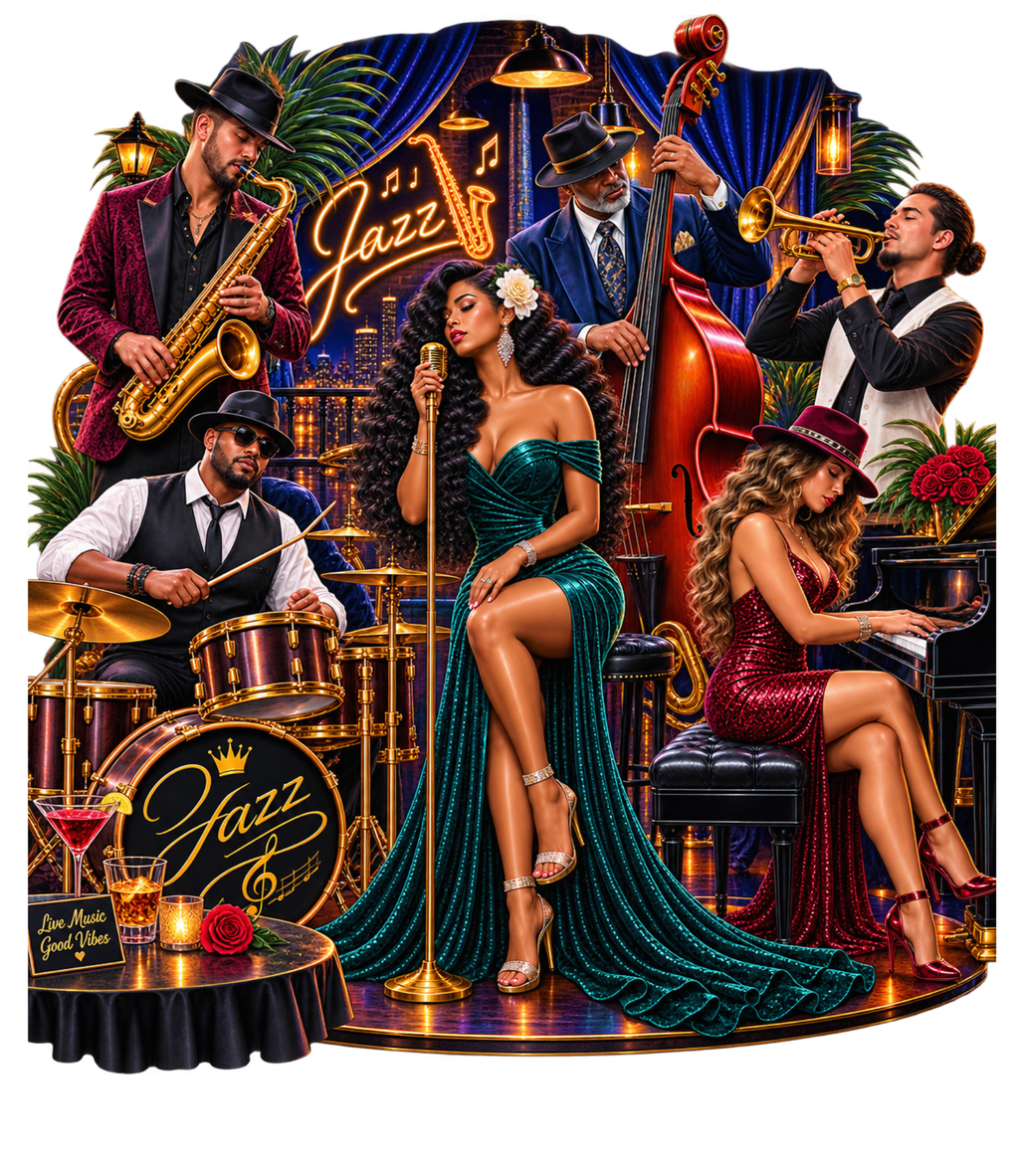 Jazz Is Good for the Soul Unisex Beach Music T-Shirt