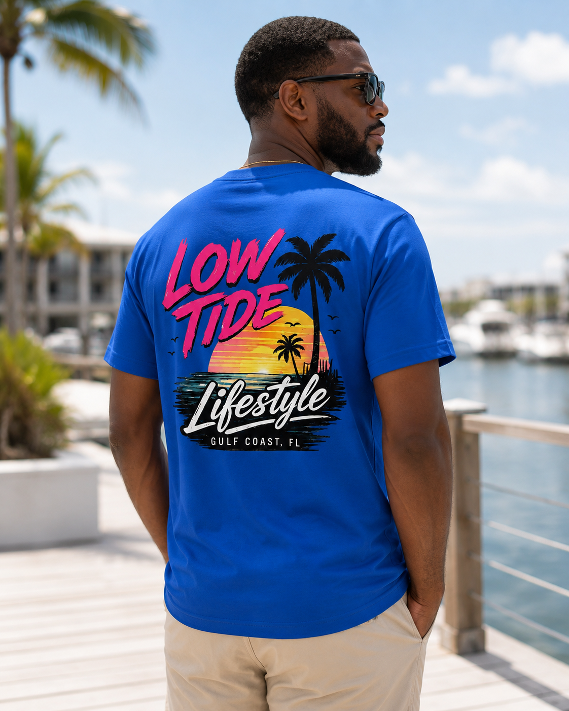 Low Tide Lifestyle Gulf Coast Tee | Heart & Hands Signature Beach Line