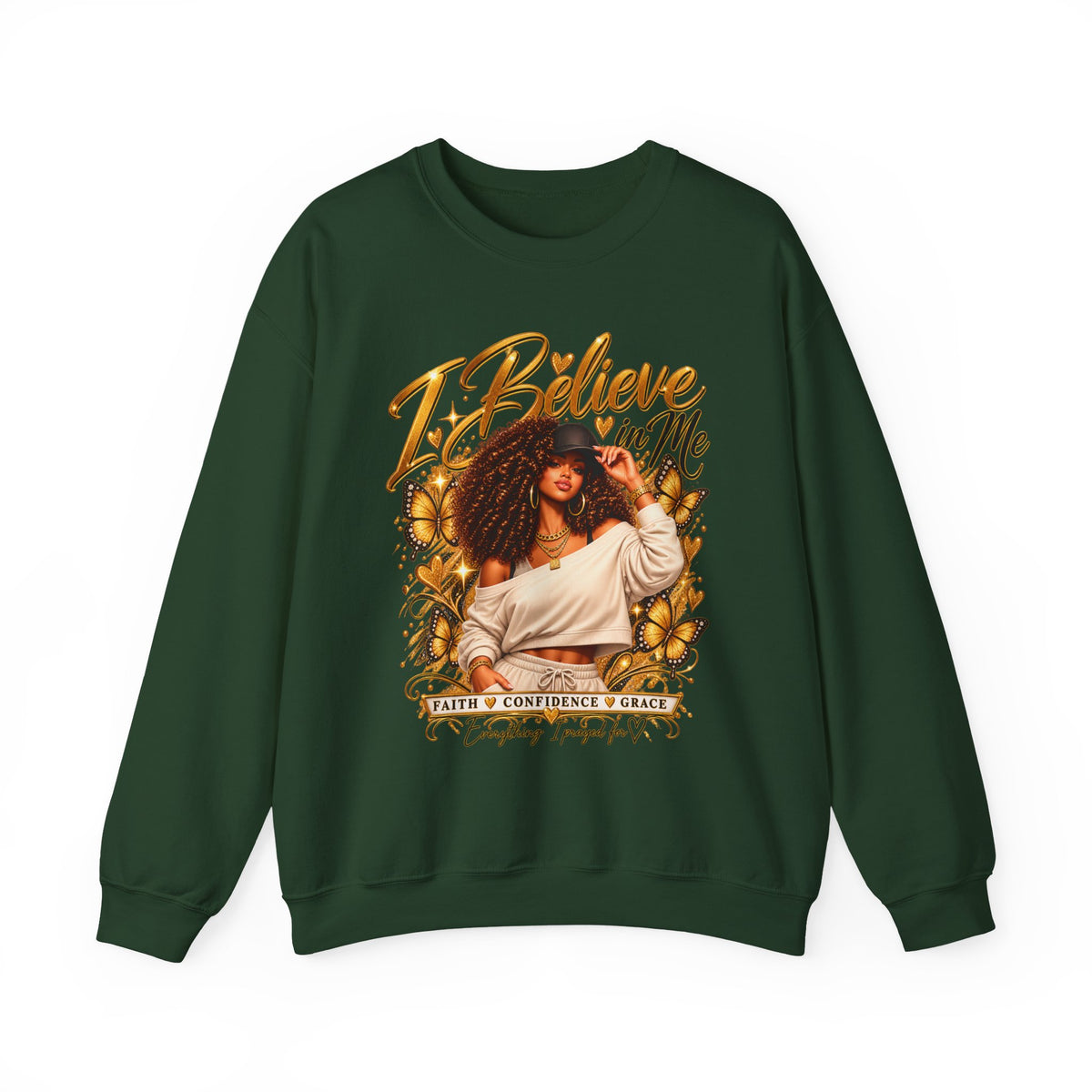 I Believe in Me Personalized Sweatshirt – Custom Name