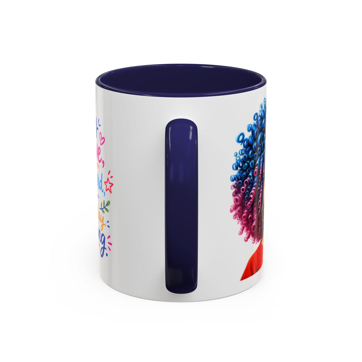 Stay Positive Motivational Accent Mug – 11 oz & 15 oz