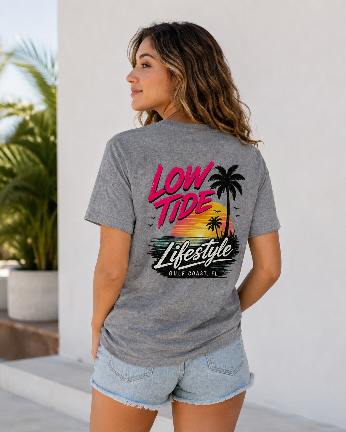 Low Tide Lifestyle Gulf Coast Tee | Heart & Hands Signature Beach Line
