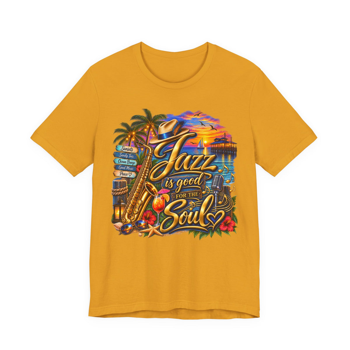 Jazz Is Good for the Soul Unisex T-Shirt – Jazz & R&B Music Lover Tee