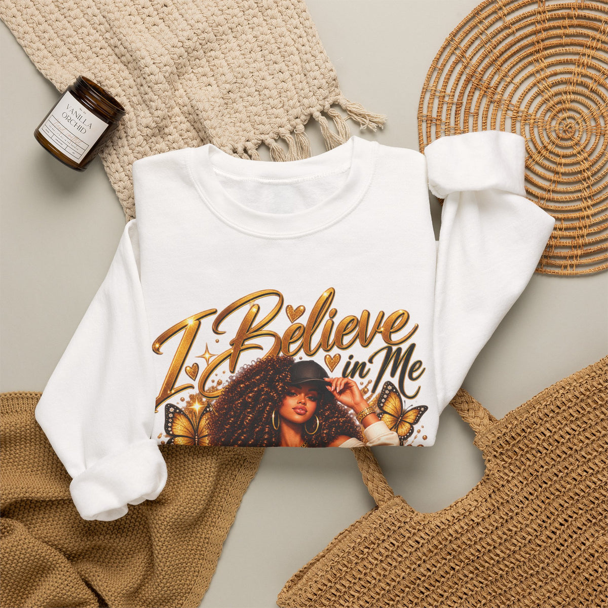 I Believe in Me Personalized Sweatshirt – Custom Name