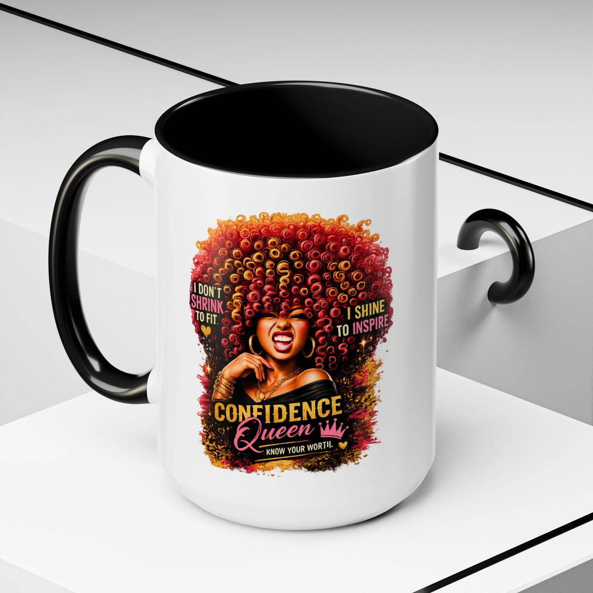 Confident Queen Accent Mug - 11 oz, 15 oz