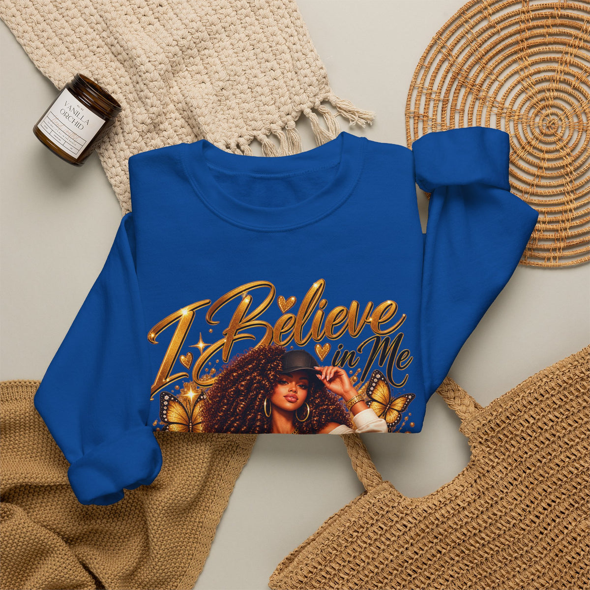 I Believe in Me Personalized Sweatshirt – Custom Name