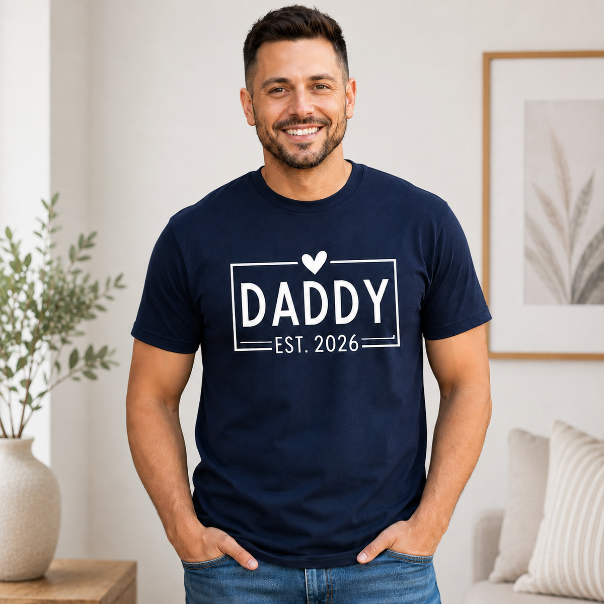 Mommy & Daddy EST. 2026 T- Shirts- New Parents Matching Shirts