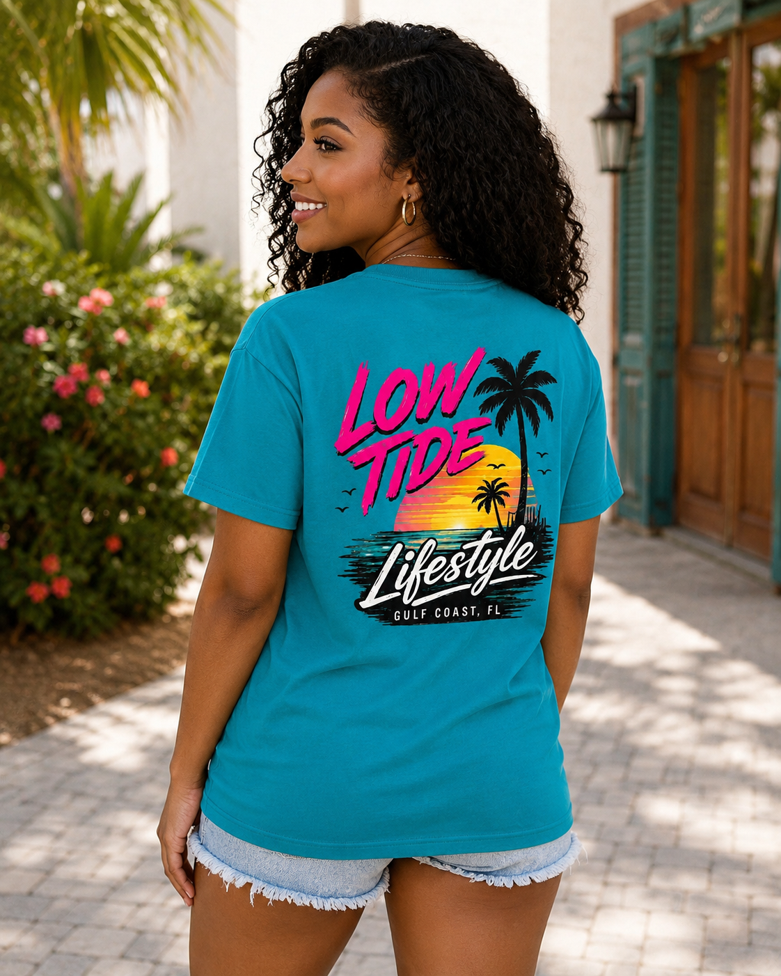 Low Tide Lifestyle Gulf Coast Tee | Heart & Hands Signature Beach Line