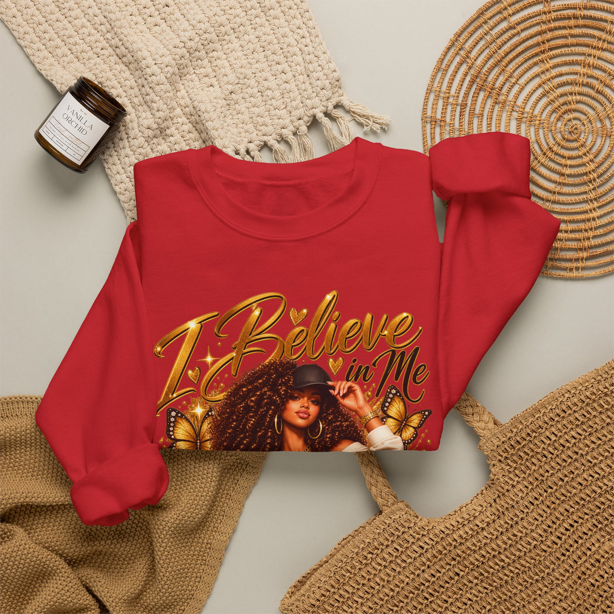 I Believe in Me Personalized Sweatshirt – Custom Name