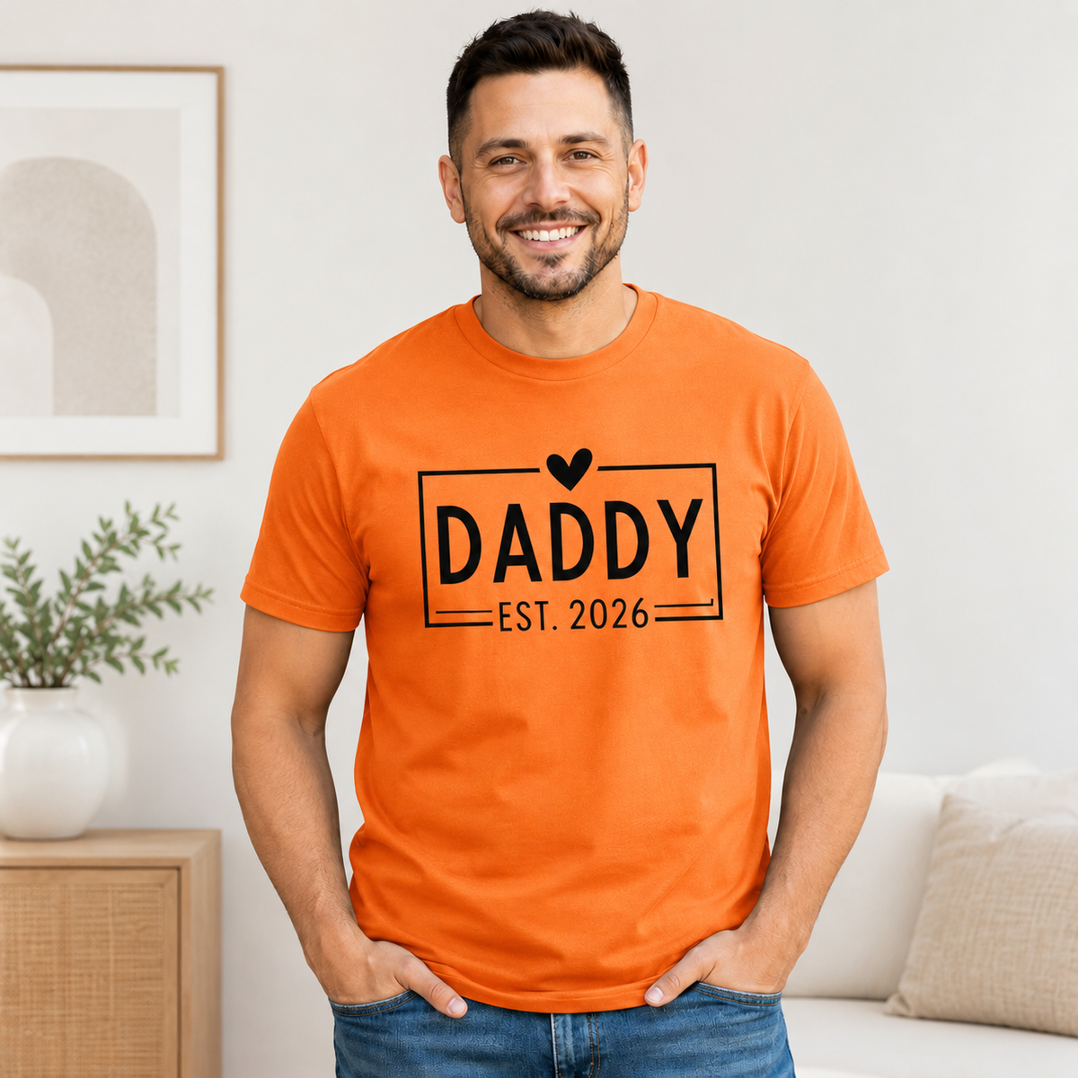 Mommy & Daddy EST. 2026 T- Shirts- New Parents Matching Shirts