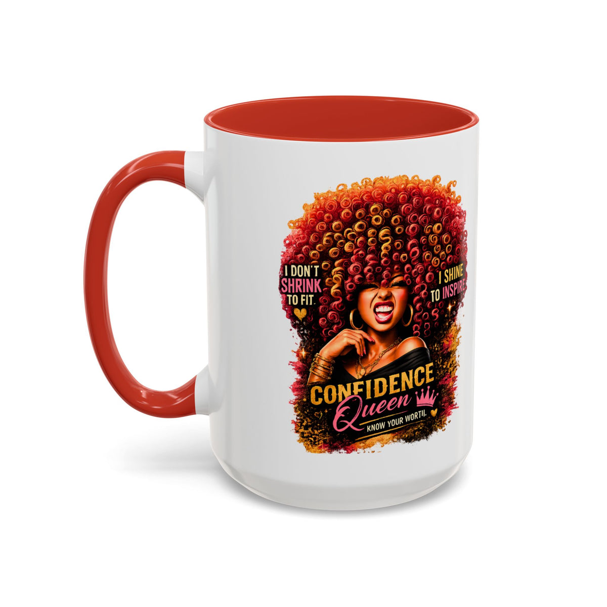 Confident Queen Accent Mug - 11 oz, 15 oz