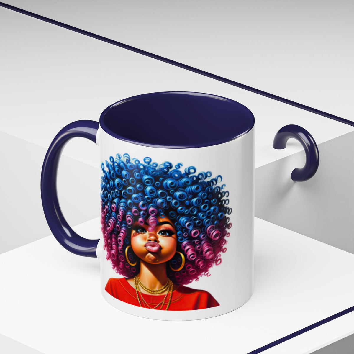 Stay Positive Motivational Accent Mug – 11 oz & 15 oz