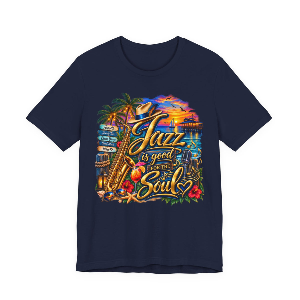 Jazz Is Good for the Soul Unisex T-Shirt – Jazz & R&B Music Lover Tee