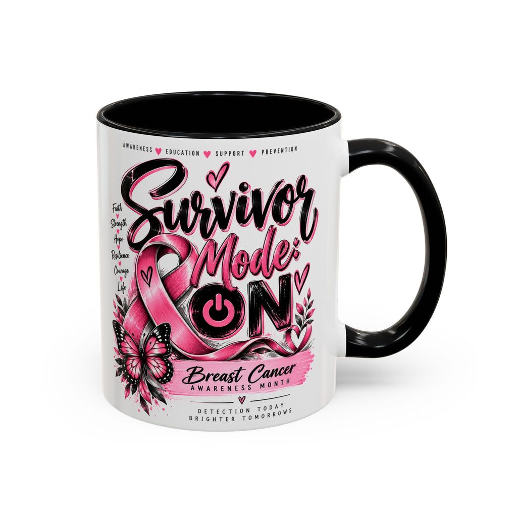 Survivor Mode: ON Breast Cancer Awareness Mug