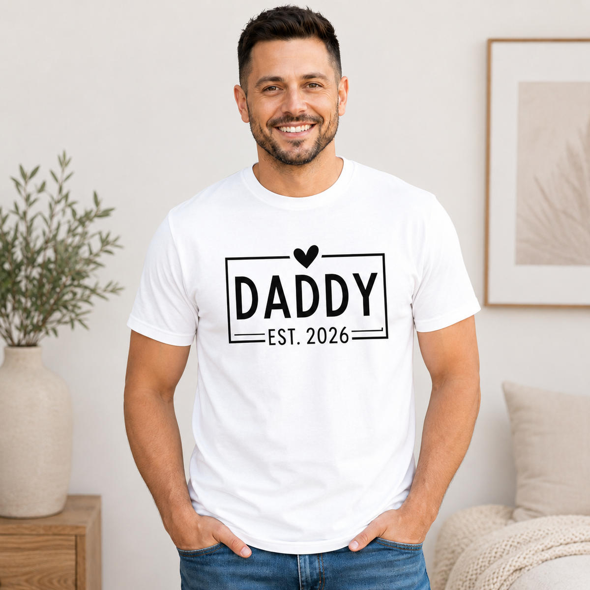 Mommy & Daddy EST. 2026 T- Shirts- New Parents Matching Shirts