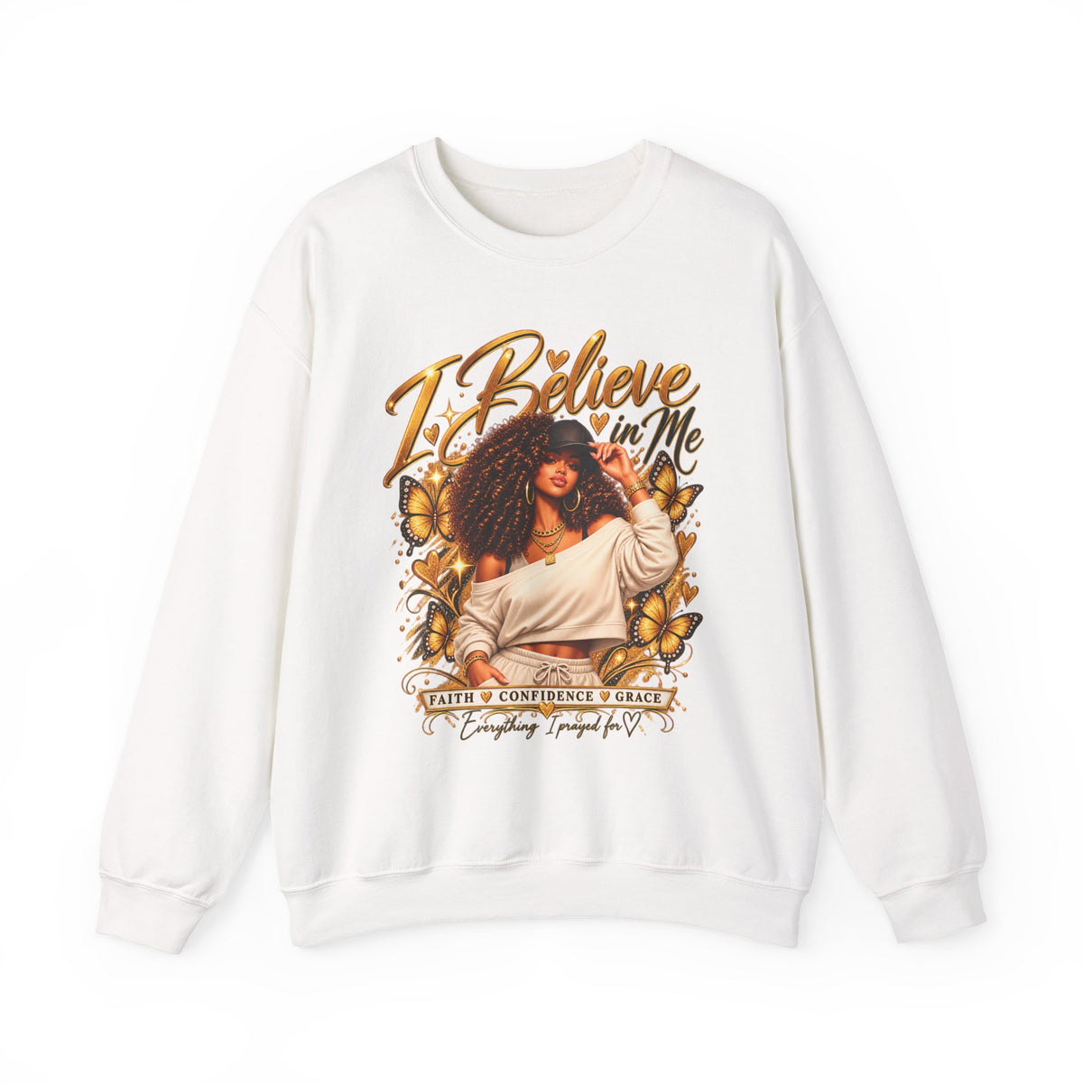 I Believe in Me Personalized Sweatshirt – Custom Name