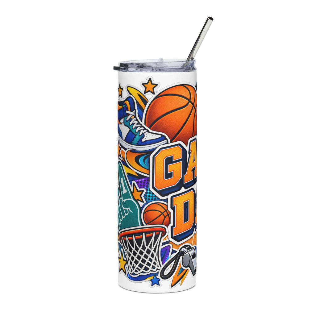 Game Day Basketball Slim Tumbler – 20 oz