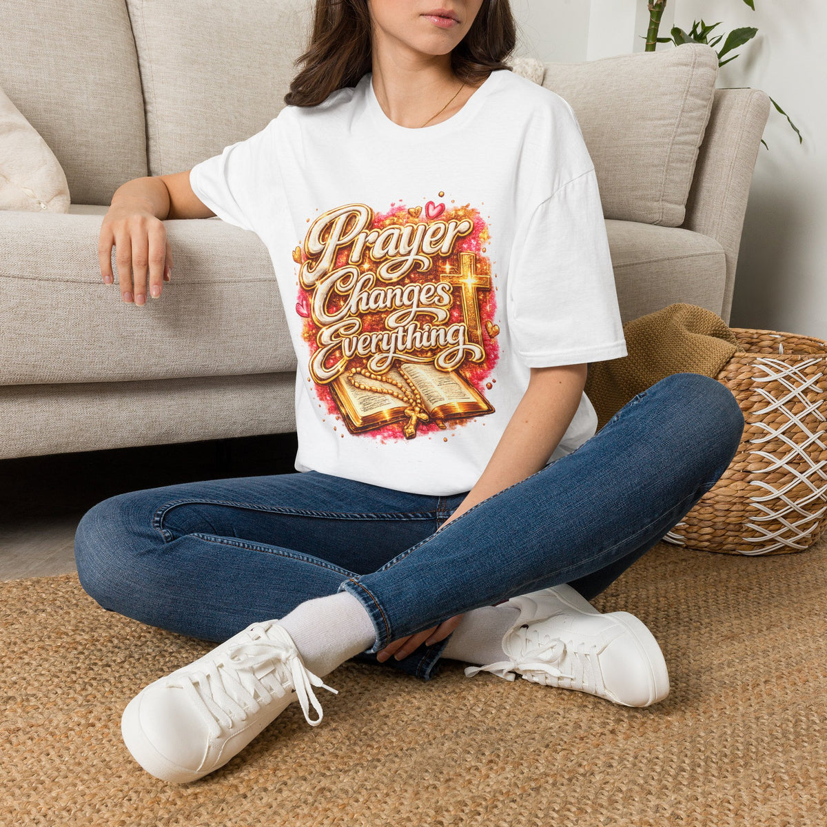 Prayer Changes Everything | Christian Graphic Tee | Heart & Hands Creations