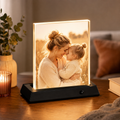 Personalized Crystal LED Photo Frame - Custom Light-Up Picture Display