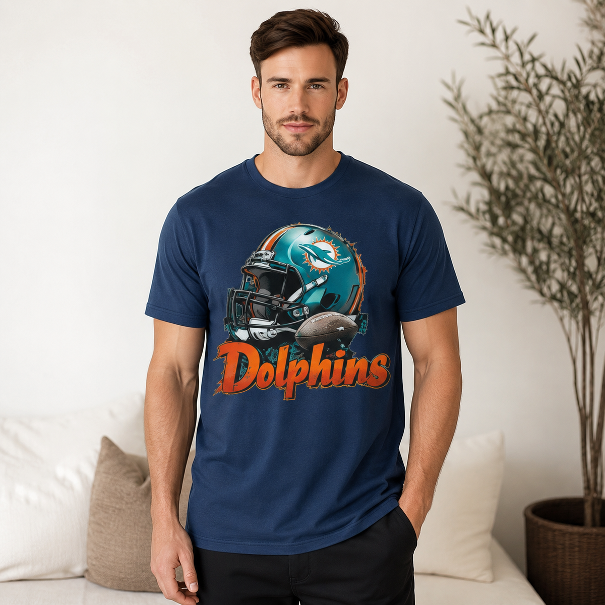 Miami Dolphins Game Day Tee | Personalized Football Fan Shirt | NFL Fan Gift