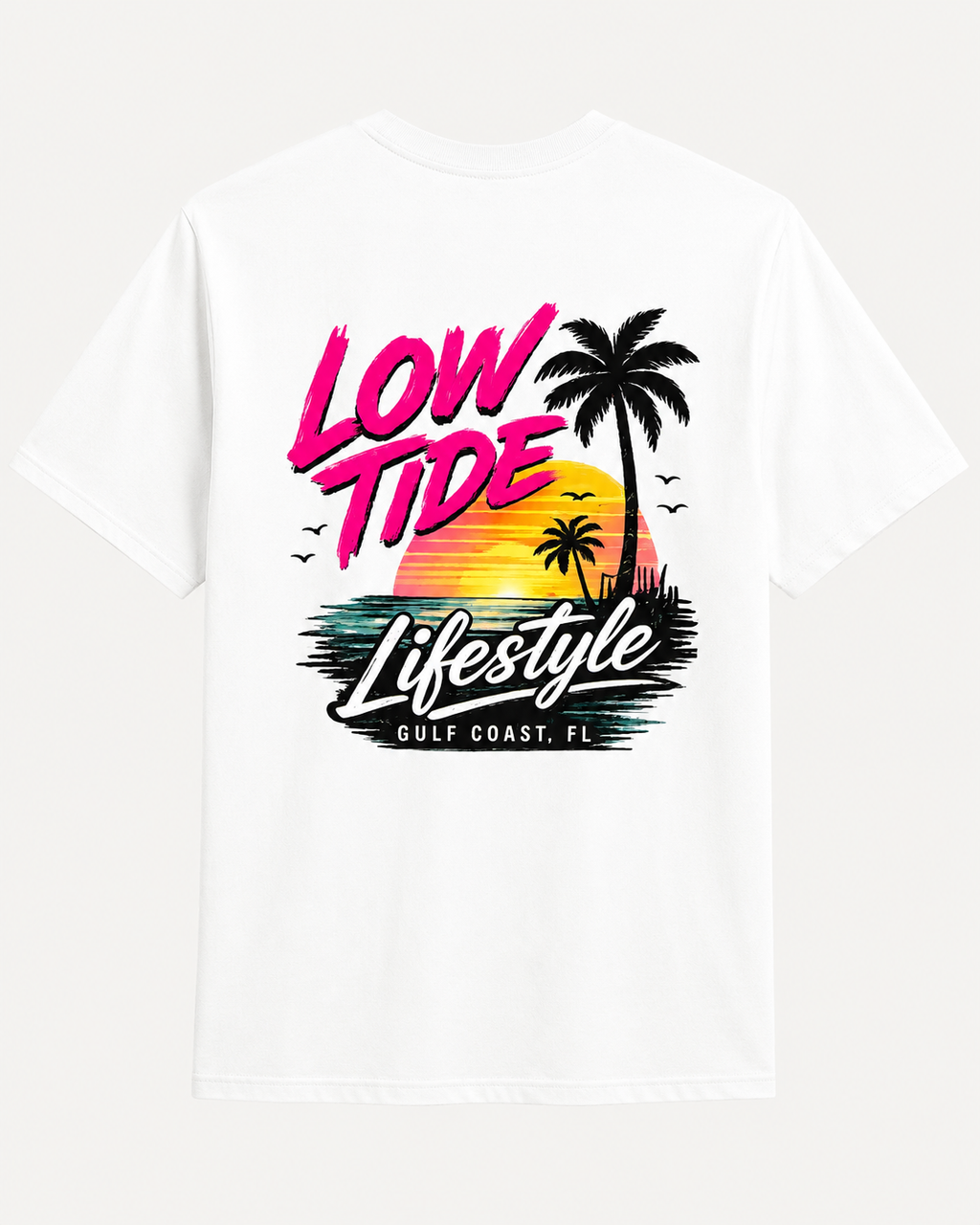 Low Tide Lifestyle Gulf Coast Tee | Heart & Hands Signature Beach Line