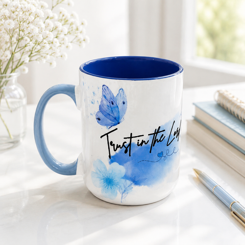 Trust in the Lord Mug & Coaster Gift Set
