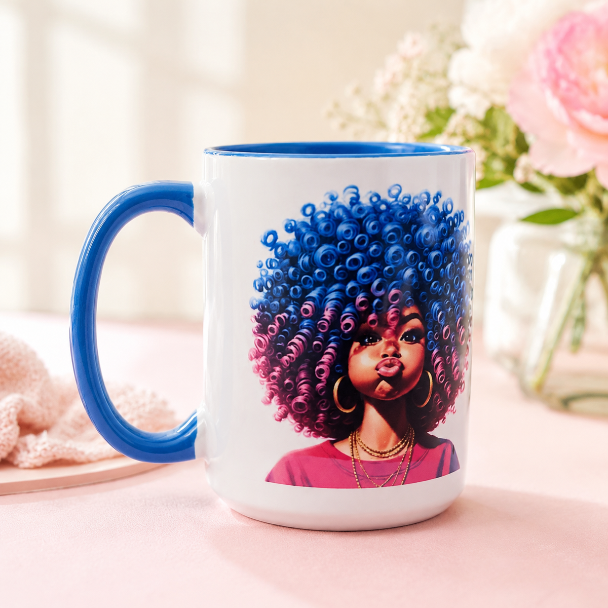 Stay Positive Motivational Accent Mug – 11 oz & 15 oz