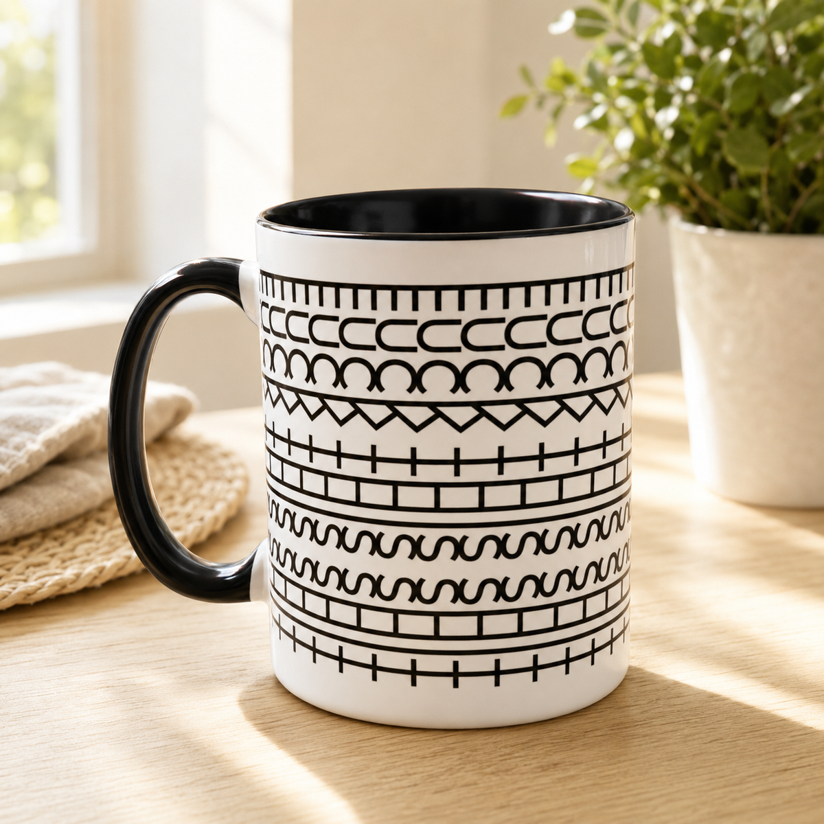 Black Color-Changing Hidden-Message Mug – 11 oz