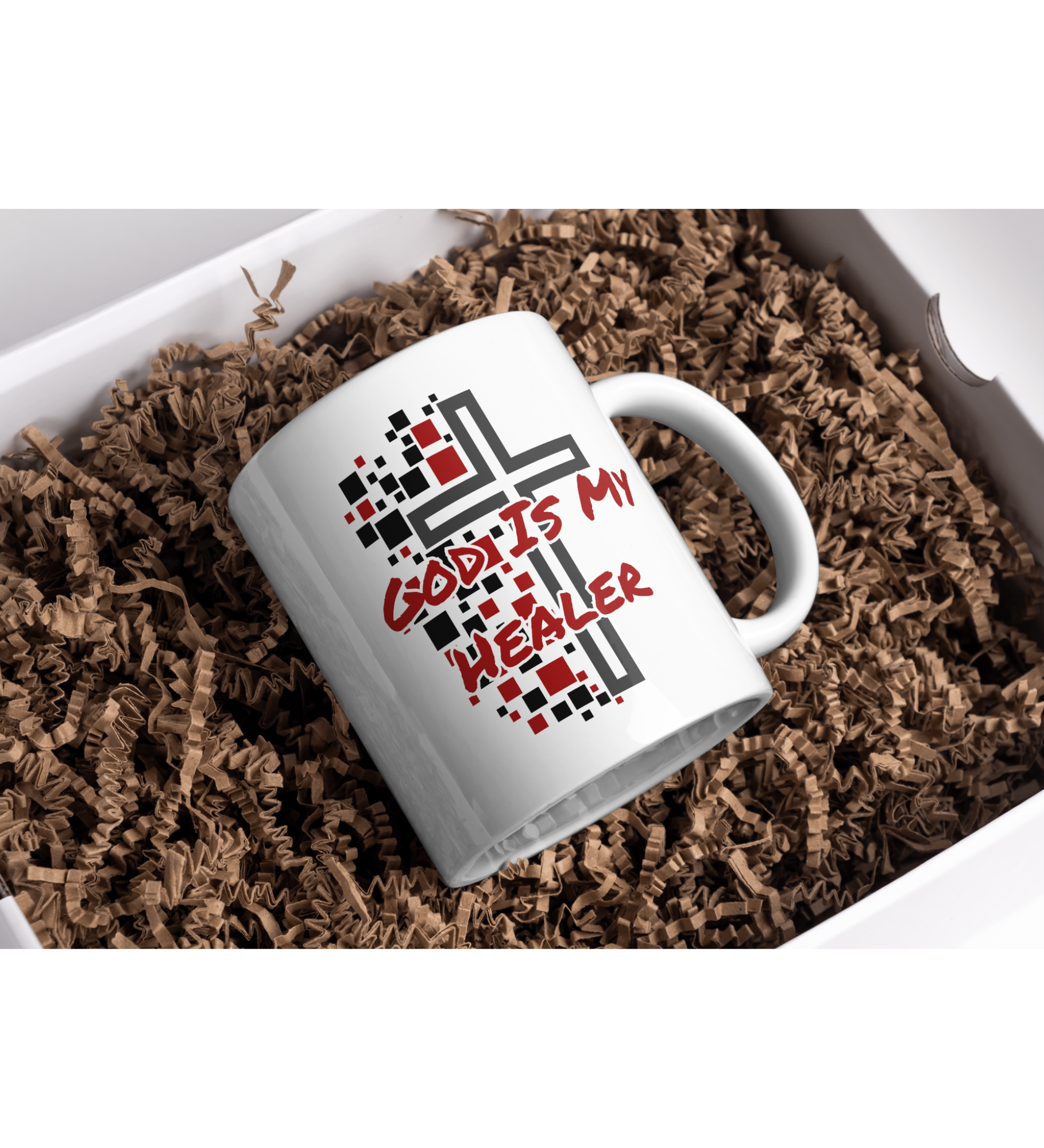 God Is My Healer Christian Coffee Mug|11 oz Ceramic Faith Inspired Gift
