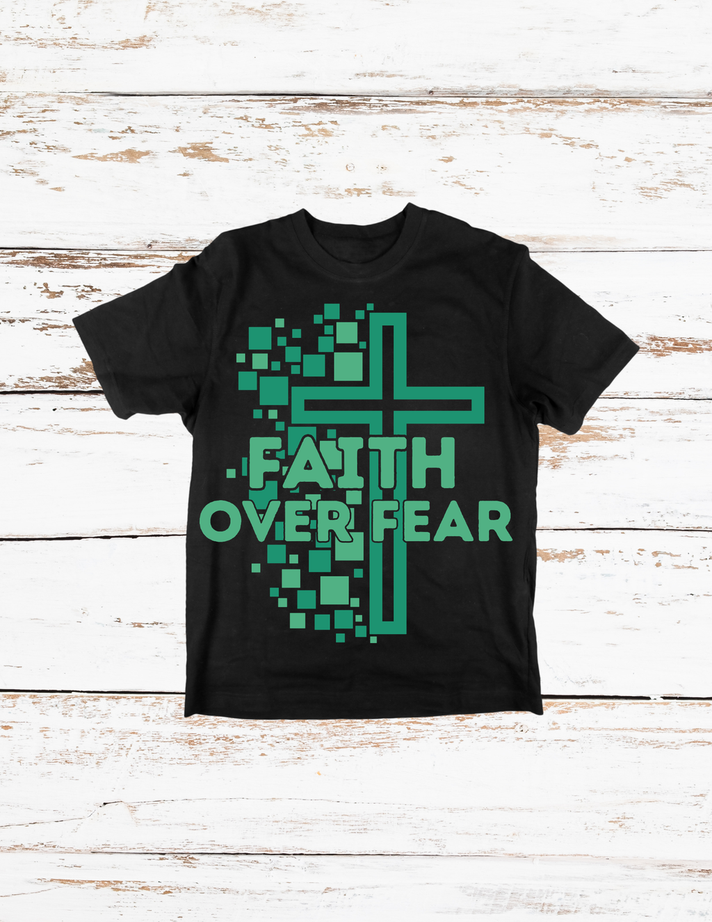 Faith Over Fear Christian Faith T-Shirt | Inspirational Unisex Graphic Tee
