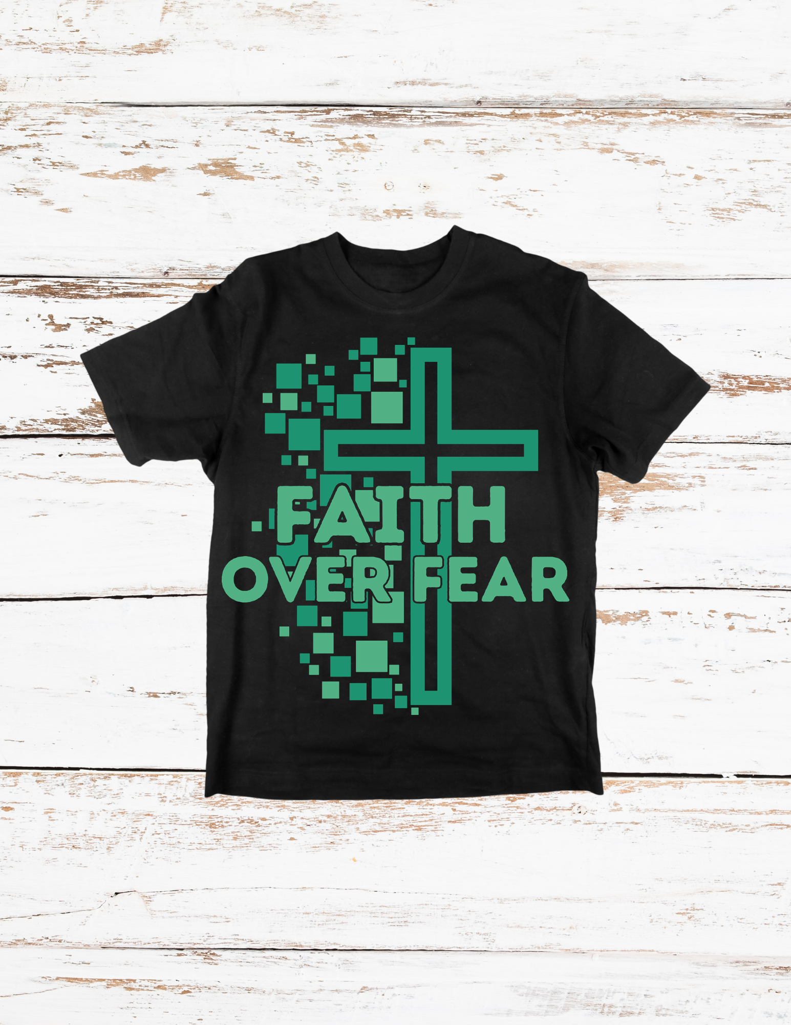 Faith Over Fear Christian Faith T-Shirt | Inspirational Unisex Graphic Tee