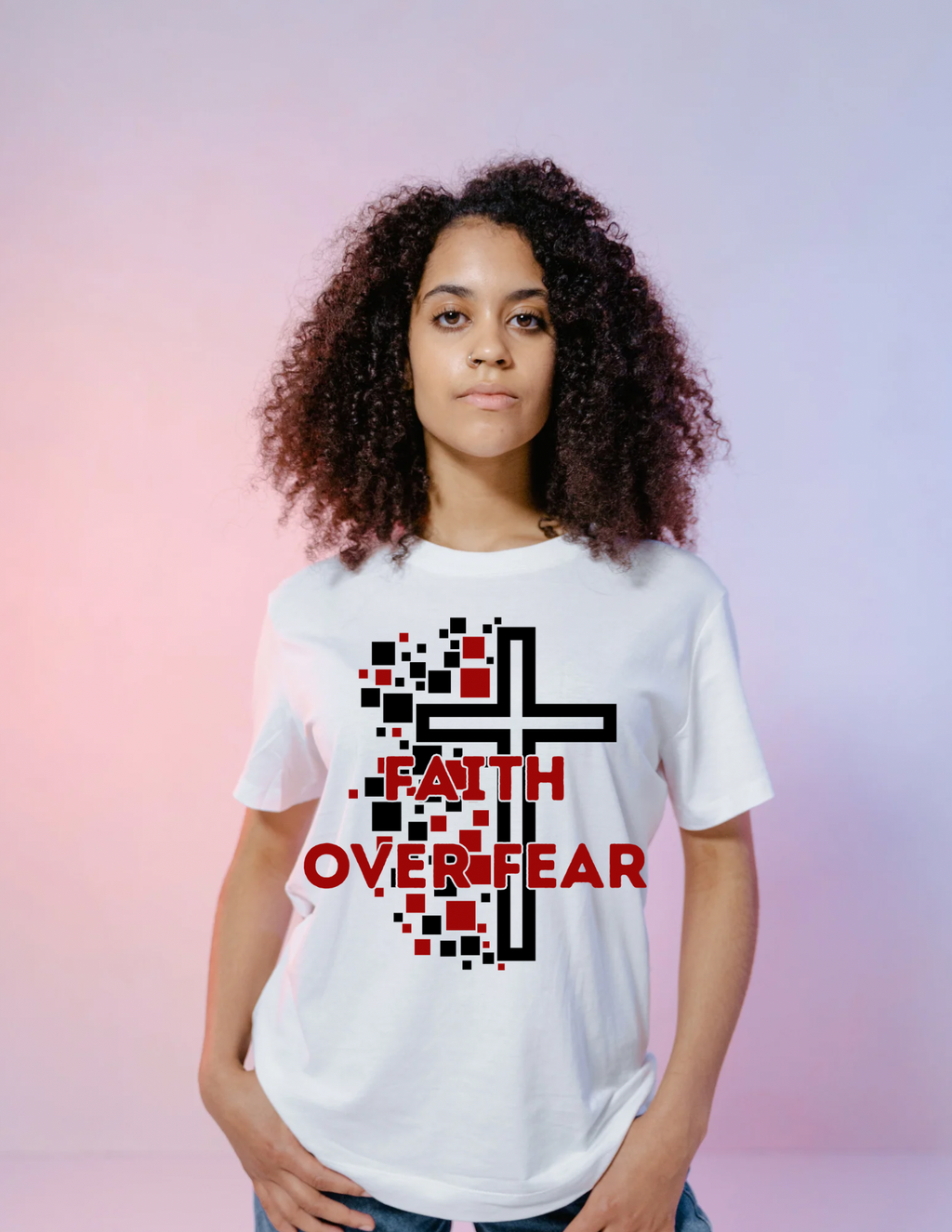 Faith Over Fear Christian Faith T-Shirt | Inspirational Unisex Graphic Tee