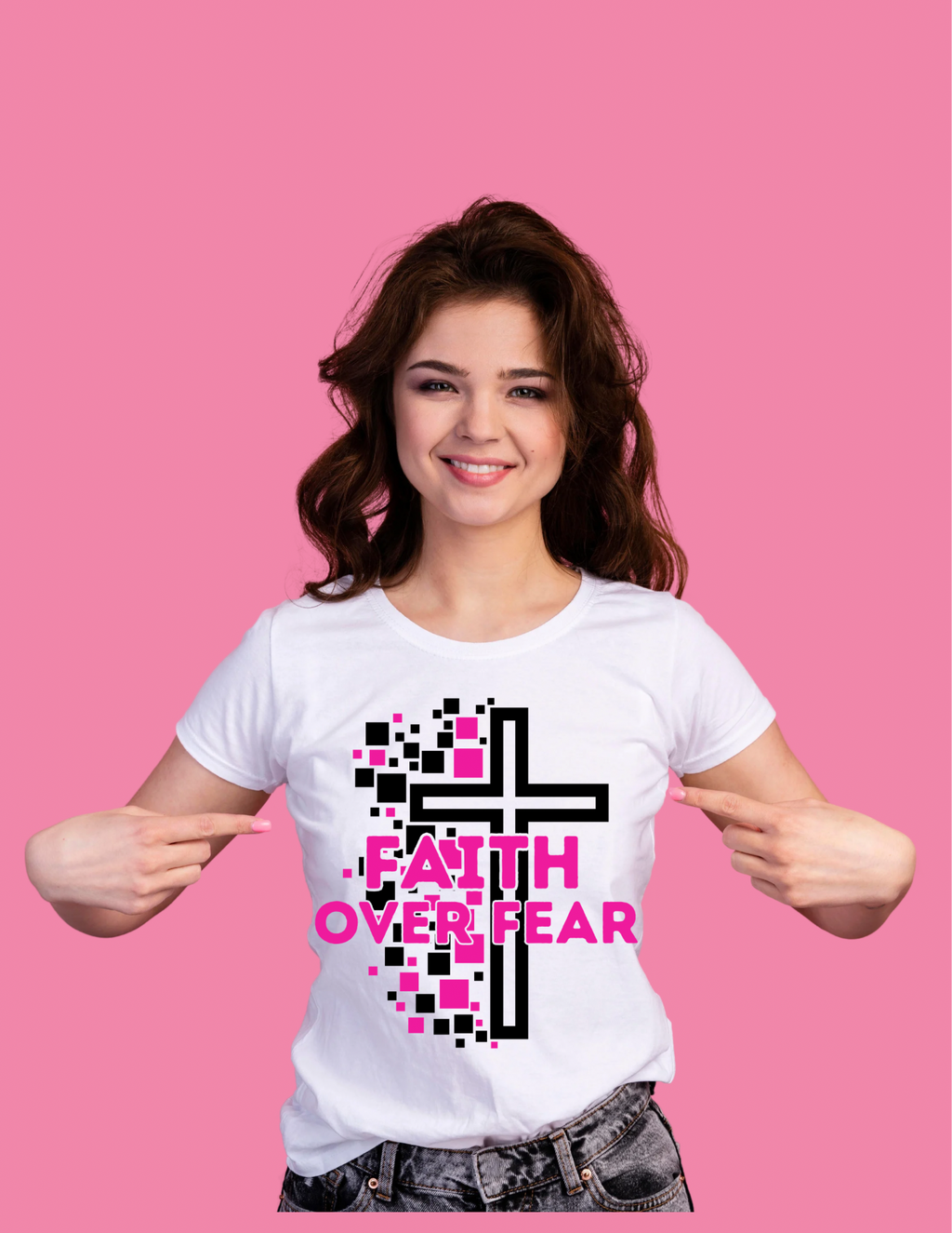 Faith Over Fear Christian Faith T-Shirt | Inspirational Unisex Graphic Tee