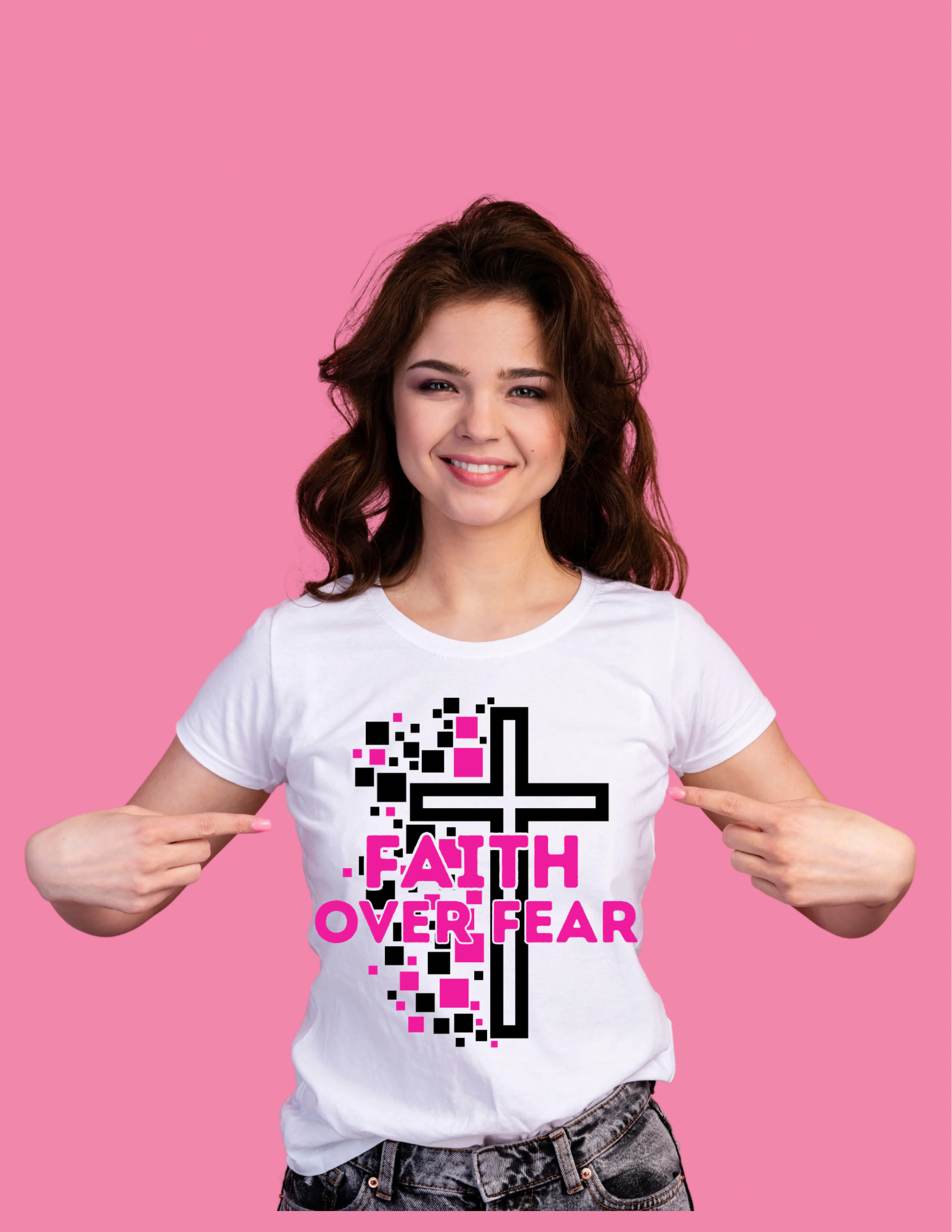 Faith Over Fear Christian Faith T-Shirt | Inspirational Unisex Graphic Tee